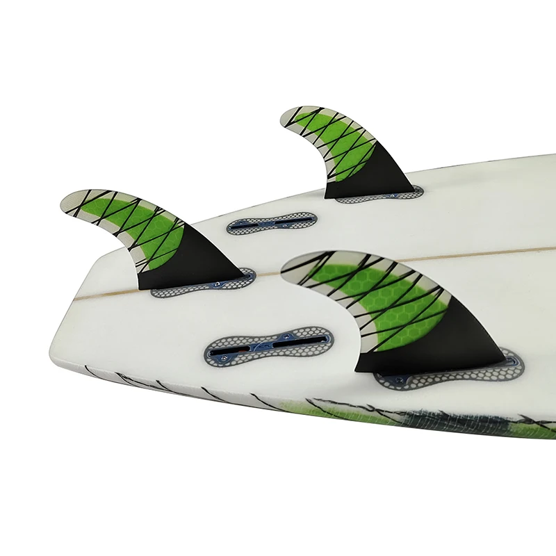 

Surf Double Tabs 2 M Fins green Fibreglass Honeycomb carbon Fiber Fin Double Tabs 2 SUP Board Good Quality Double Tabs 2 Fins