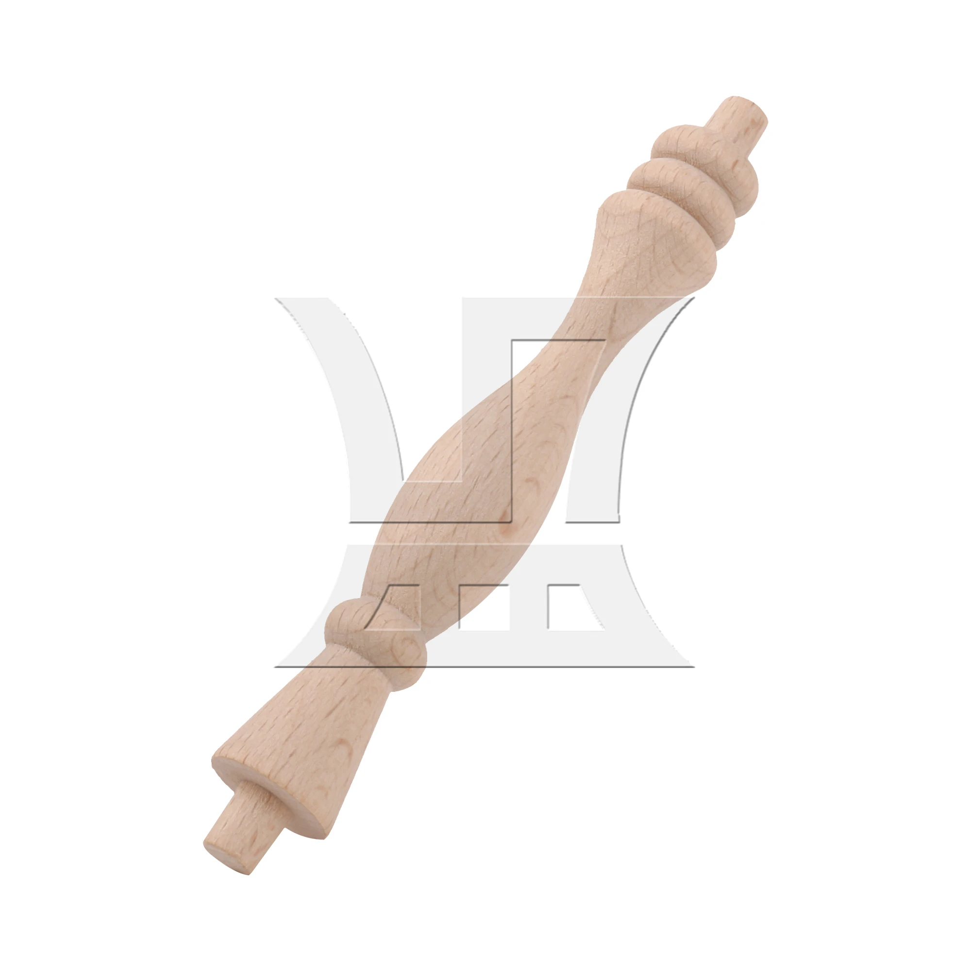 

Wooden Spindle Vintage Style Natural Wood 5.31 inch for Crafts and Furniture