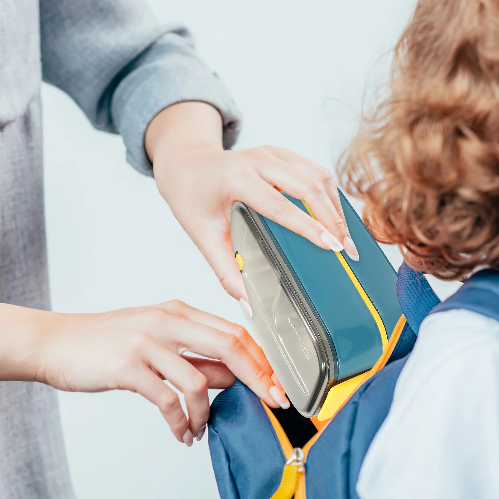 

1Set Insulated Lunch Box Stylish Lightweight Bento Holder Sealed Divided Design for School Kids Adults Travel Lunch Container