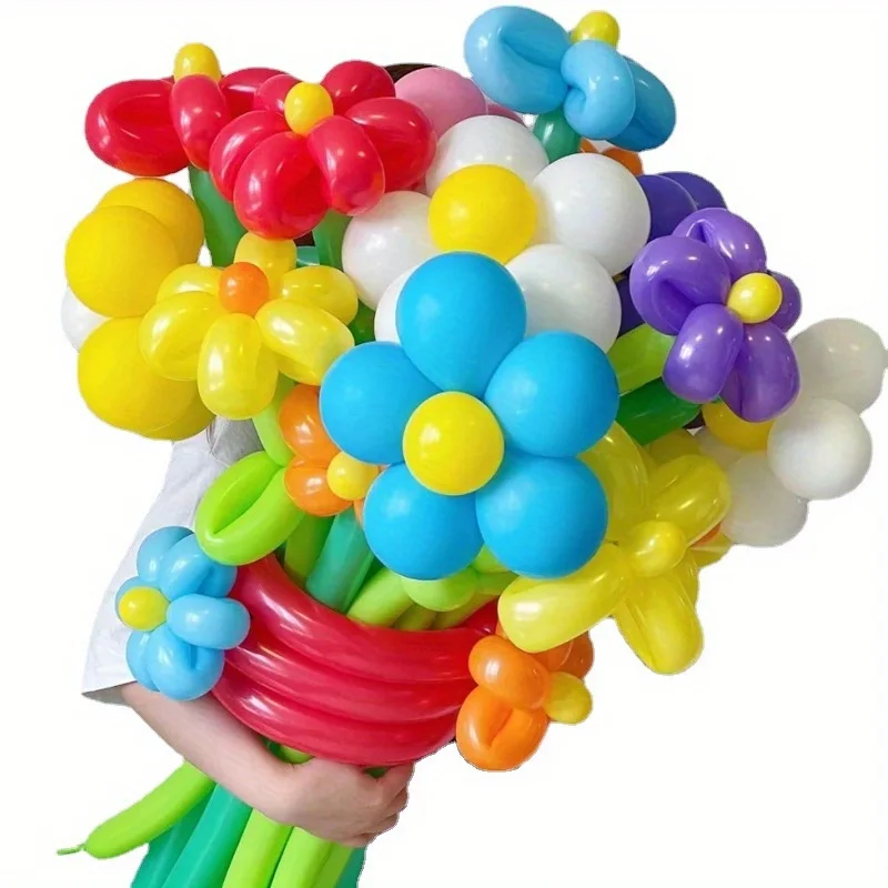 50/100 stücke 10,23 zoll Bunte Lange Latex Ballons Mit Ballon Pumpe DIY Manuelle klasse Magie Verdrehen Ballons ZSY – Detail 6