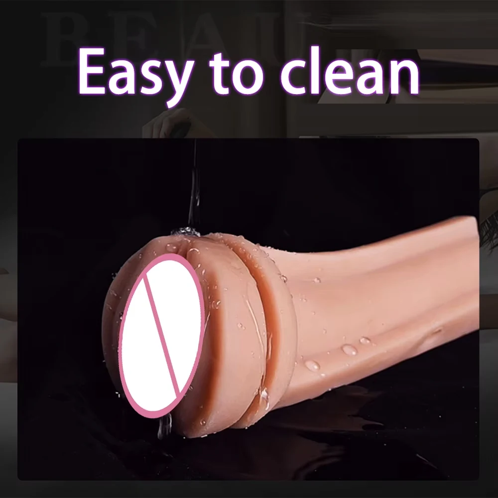 Male Sucking Masturbation Cup Real Vagina Soft Silicone Adult Masturbator Pocket Pussy Artificial Vaginal Sex Toys For Men Goods view 5