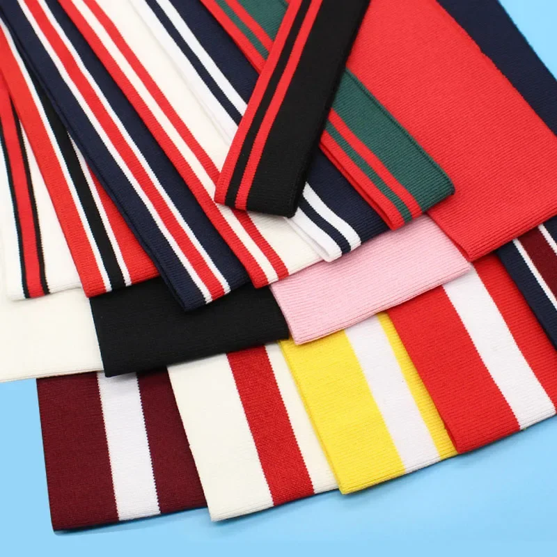 

Knitted Rib Fabric for DIY Sewing, Jersy Trim, Collar Hem, Waistband, Spring and Summer, 7.8*80cm, 2PCs