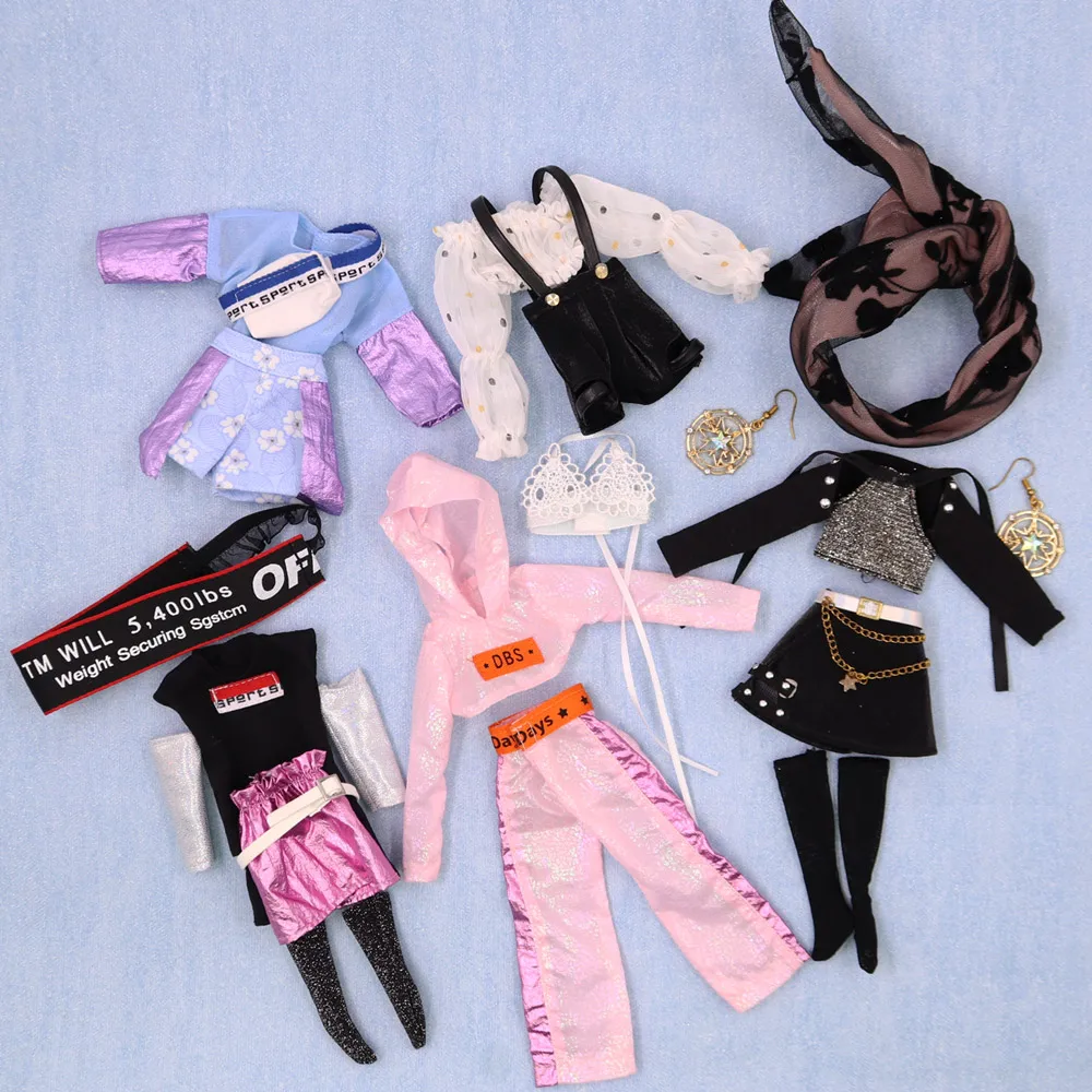 Outfits For ICY DBS Blyth Doll Fashion Clothes Cool Dress Cyberpunk  Suit 1/6 BJD Azone S OB24