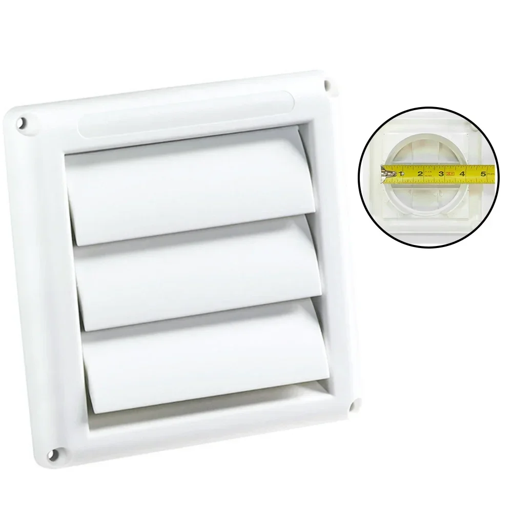 4 Inch Air Vent Grille Ventilation Cover Plastic Wall Grilles Duct  Heating Cooling Vents  With 3 Flaps Air Outlet Ventilation