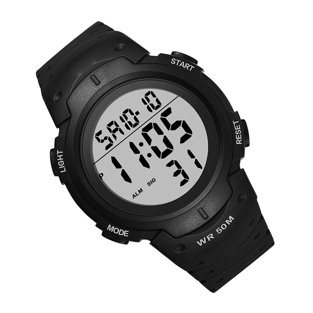 

Waterproof Electronic Watch for Man Boys Luminous Night Fashion Durable Outdoor Sports Gift Students Multi purpose
