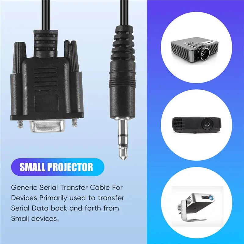 B04B-DB9 9 Pin VGA Female Cable ,DB 9 Female To TRS 3.5Mm (1/8In) TRS Stereo Male Serial Data Cable-6 Feet
