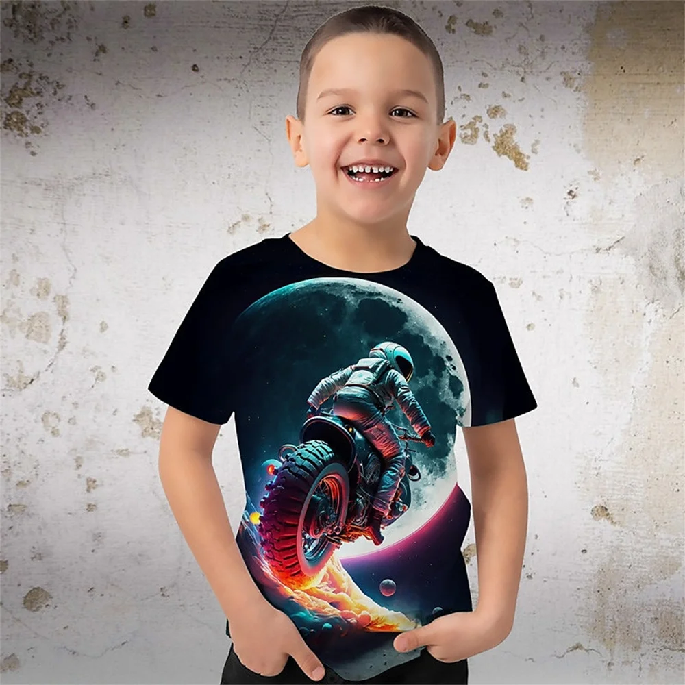 2025 New Retro Animal Leopard 3d Print Boy T Shirts Kids T Shirt For Boys Short Sleeve Top Tee Boy Clothes Summer