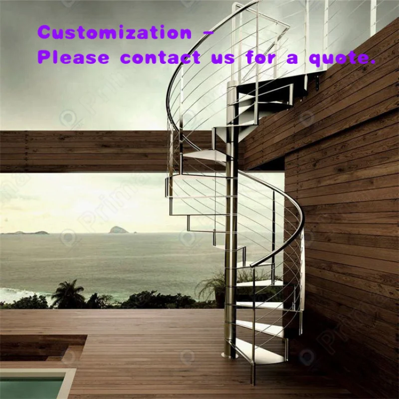 custom.Prima Indoor Space Saving Stairs Home Used Staircase Steel Structure Rotate Staircase