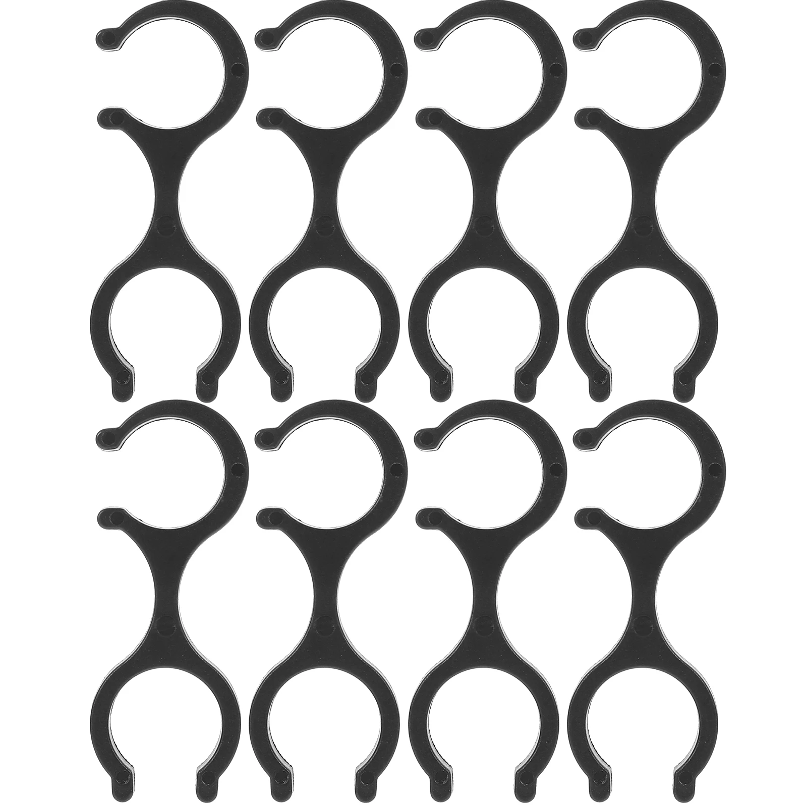 

8 Pcs Alpenstock Clips Stick Accessories Durable Rotatable Clasps Storage Plastic Cable Clips Hiking Camping