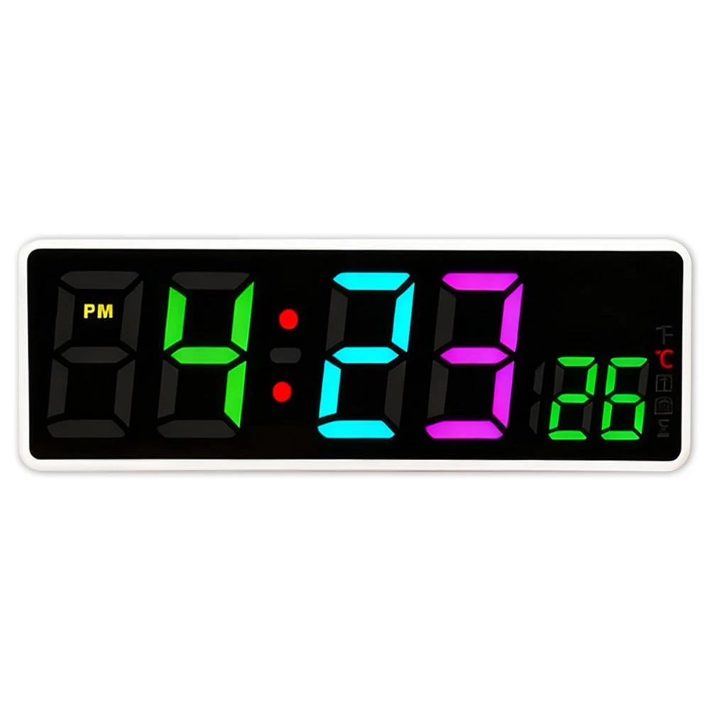 DIY Kit Electronics 7-Color Sound Control Digital Clock 1.5 Inch Display Adjustable DS1302 High Endurance Soldering Practice Kit