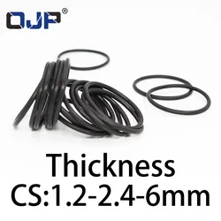 O-ring thickness 1.2/2.4/6mm CS NBR Nitrile sealing temperature resistant gasket rubber ring complete in specifications