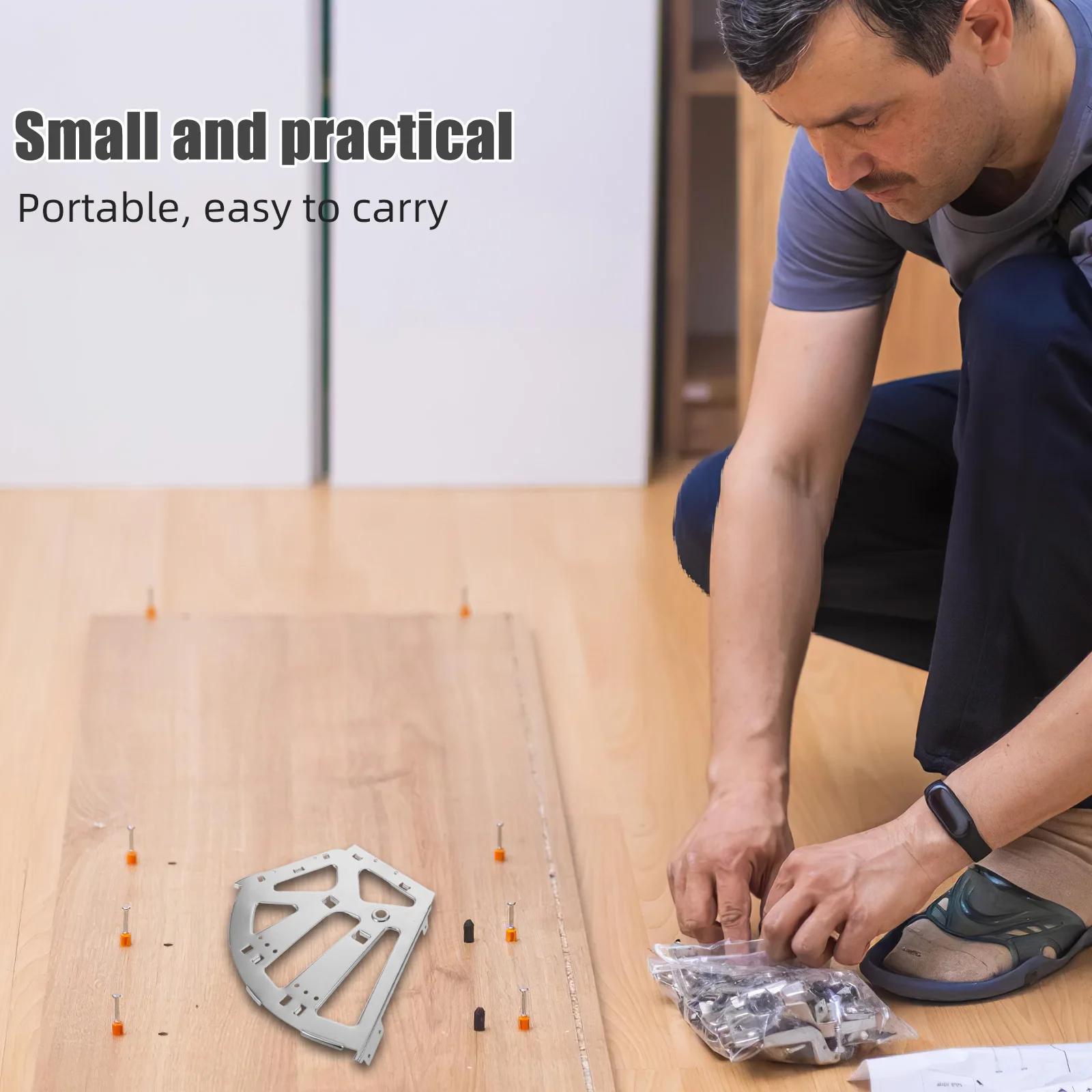 

1Set Stainless Steel Shoe Cabinet Rack Fittings - Strong Load Bearing Flip Mechanism for Home Hotel Office - Easy Install Drawer