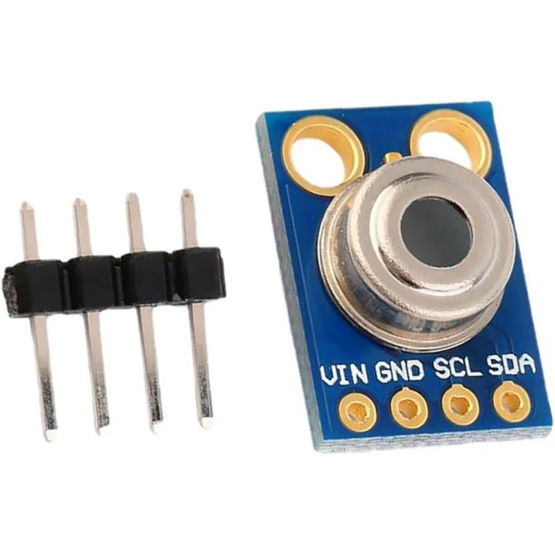 

GY-906 MLX90614ESF Infrared Temperature Sensor Module, Non-Contact I2C Digital Thermometer with 0.02°C Resolution and PWM Output