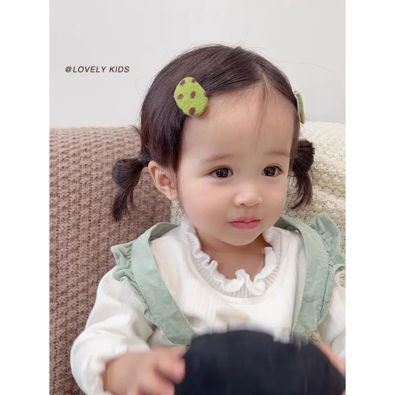 3Pcs/Set Baby Hairpin Girl Hair Clips Korean Print Dot Hair Pins Floral Kids Girls Hairclip Cute Children Hair Accessories Gift