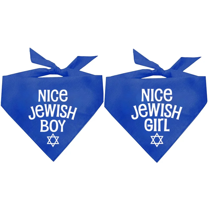 

Hanukkah Pet Bandana Nice Jewish Boy/Girl Design Over the Collar Dog & Cat Bandana Accessory Jewish Holiday party supplies 2025