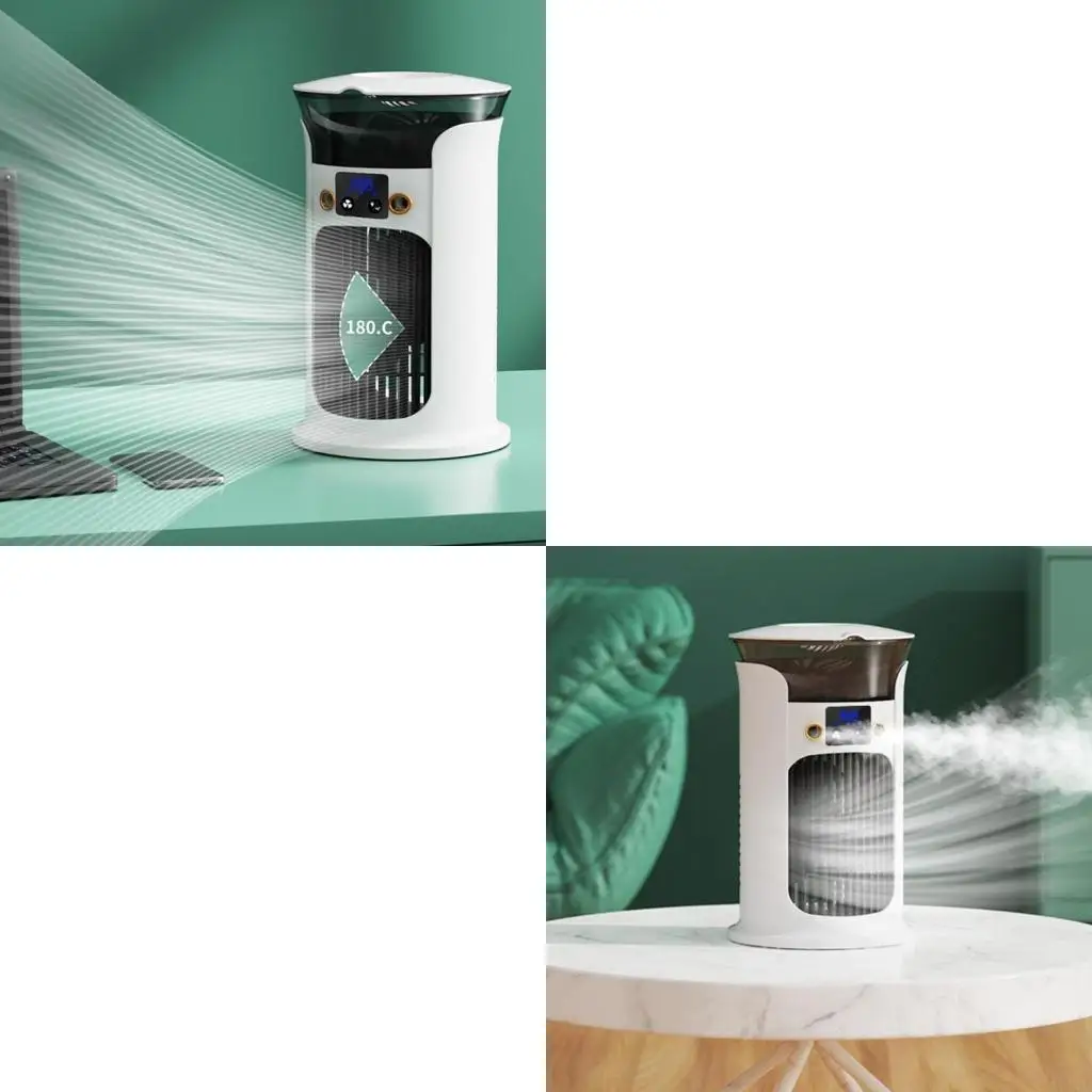 

Портативное настольное устройство воздушного охлаждения с 3 регулировками скорости и 7 светодиодами для различного пространства