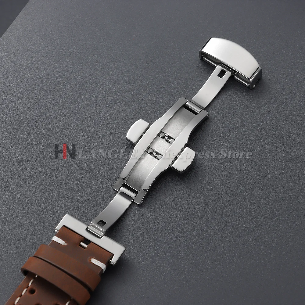 18mm 19mm 20mm 21mm 22mm 24mm Breathable Porous Vintage Racing Leather Watch Straps for Seiko for Rolex Quick Release Watchbands image 3