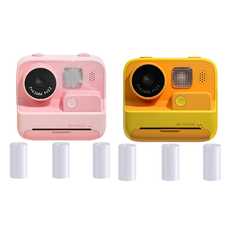 Children Instant Camera HD 1080P Video Photo Digital Print Dual Lens Photography With Print Paper Camera