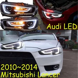 Auto 2008~2016y Car Styling LED DRL Lancer Daytime running light car head lamp taillight for mitsubishi Lancer Headlight motor