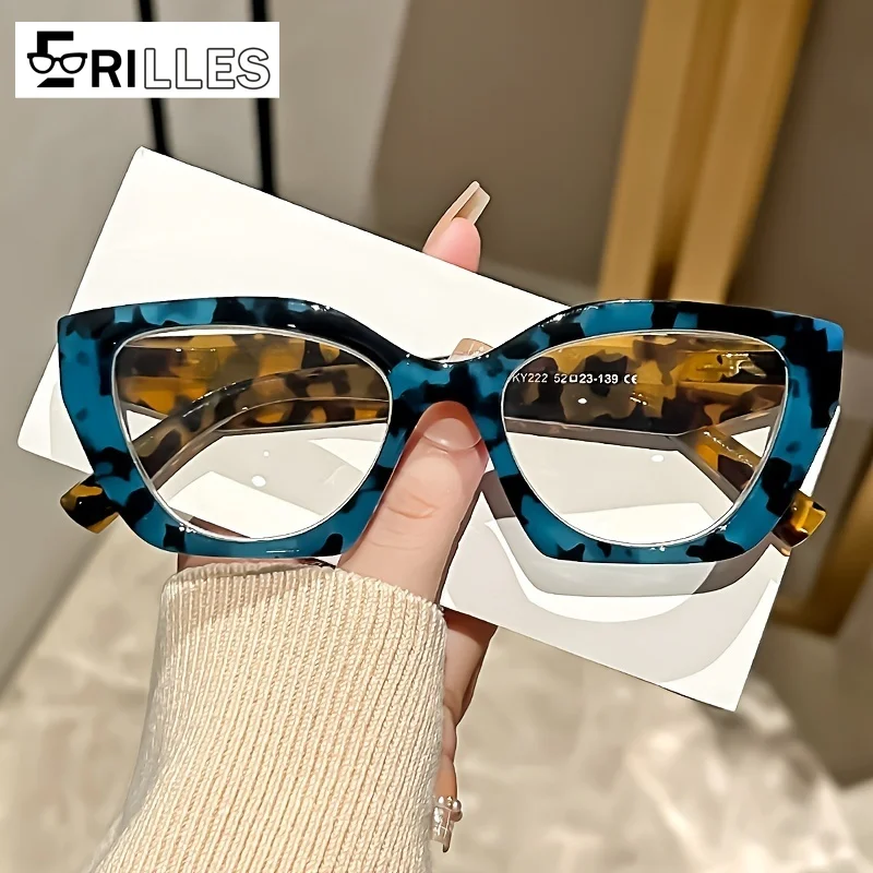 Vintage Cat Eye Lesebrille für Damen, PC-Rahmen und Linsen, klare Sicht, Computer-Lesebrille 1,0 bis 4,0