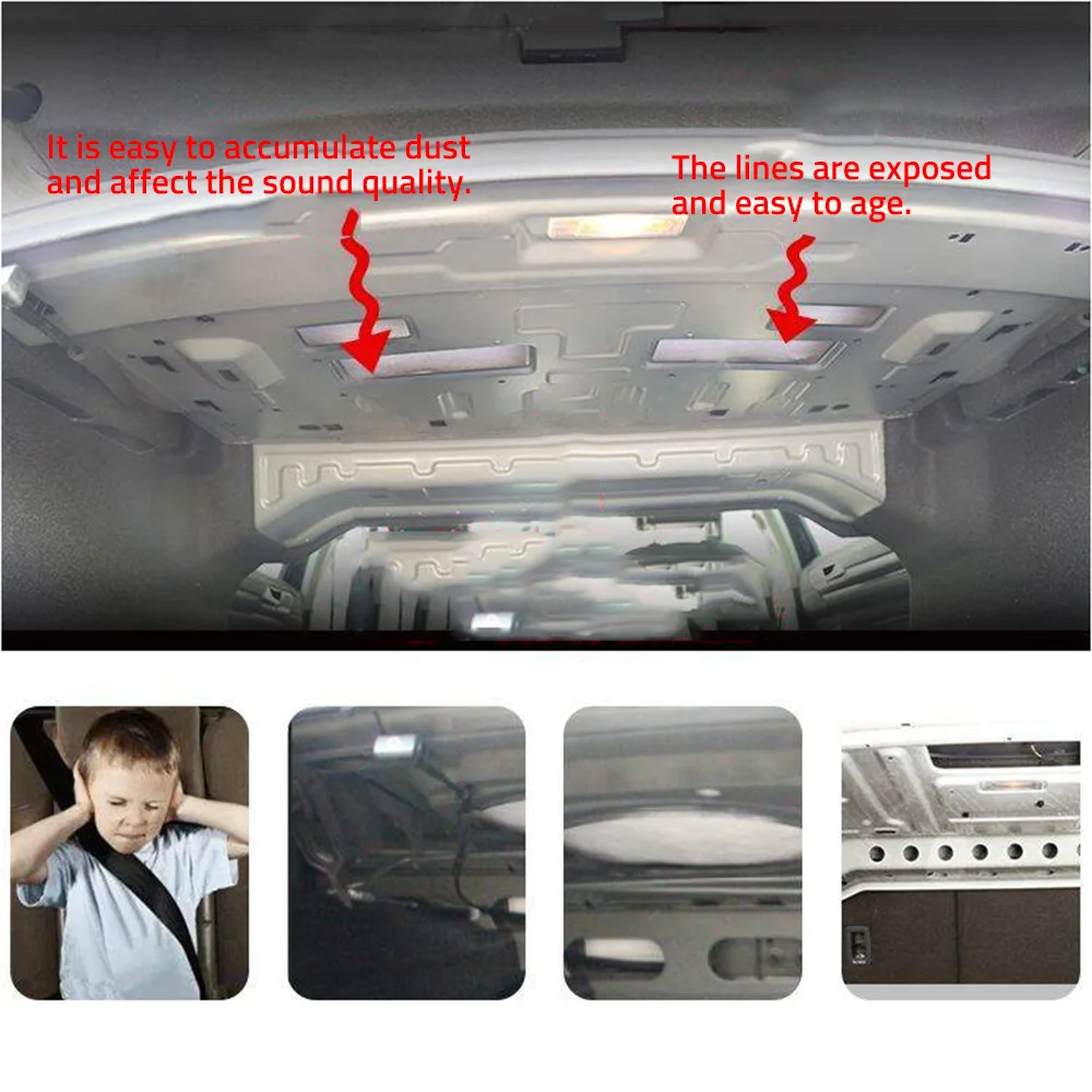 سيارة جذع العزل القطن عازلة للصوت السجاد لزجة الوسادة سيارة التصميم لشركة فولكس فاجن باسات B8 2017-2023 #3