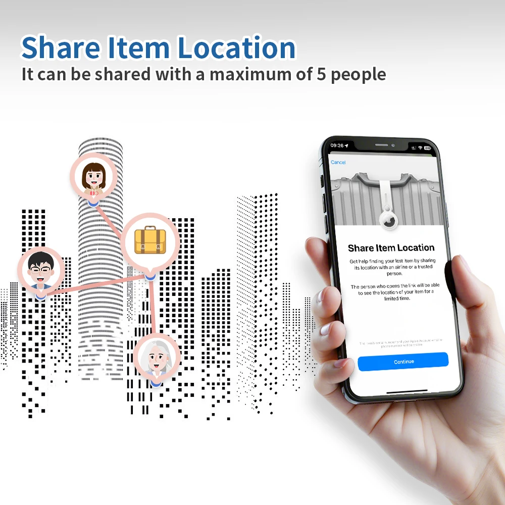IOS Location Tracker for Apple Find My App Navigation Device Locator Bag Key Search Alarm Finder MFI Smart Tag For iPhone iPad