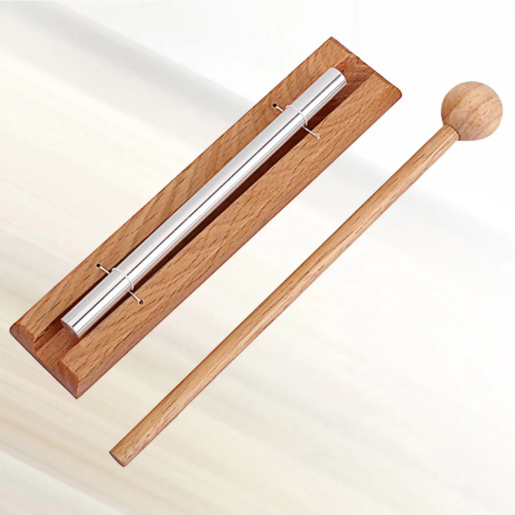 Varilla de carillón de viento, percusión duradera marrón claro para niños, para meditación en el aula, desarrollo Musical, xilófono para niños pequeños de 1 tono