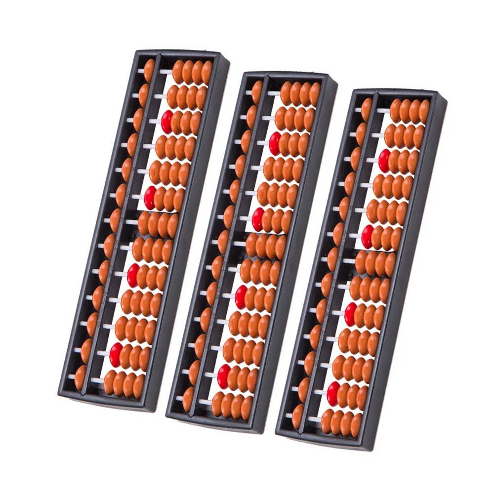 

3 Pcs Mini Abacus Child Vintage Calculating Tool Plastic Number Rack Multi-function Children