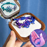 Anime HUNTR/X Rumi Cosplay Prop Accessory KPop Demon Hunters Rumi Chain Woven Bracelet Charm Hand Chain For Hallowmas Party