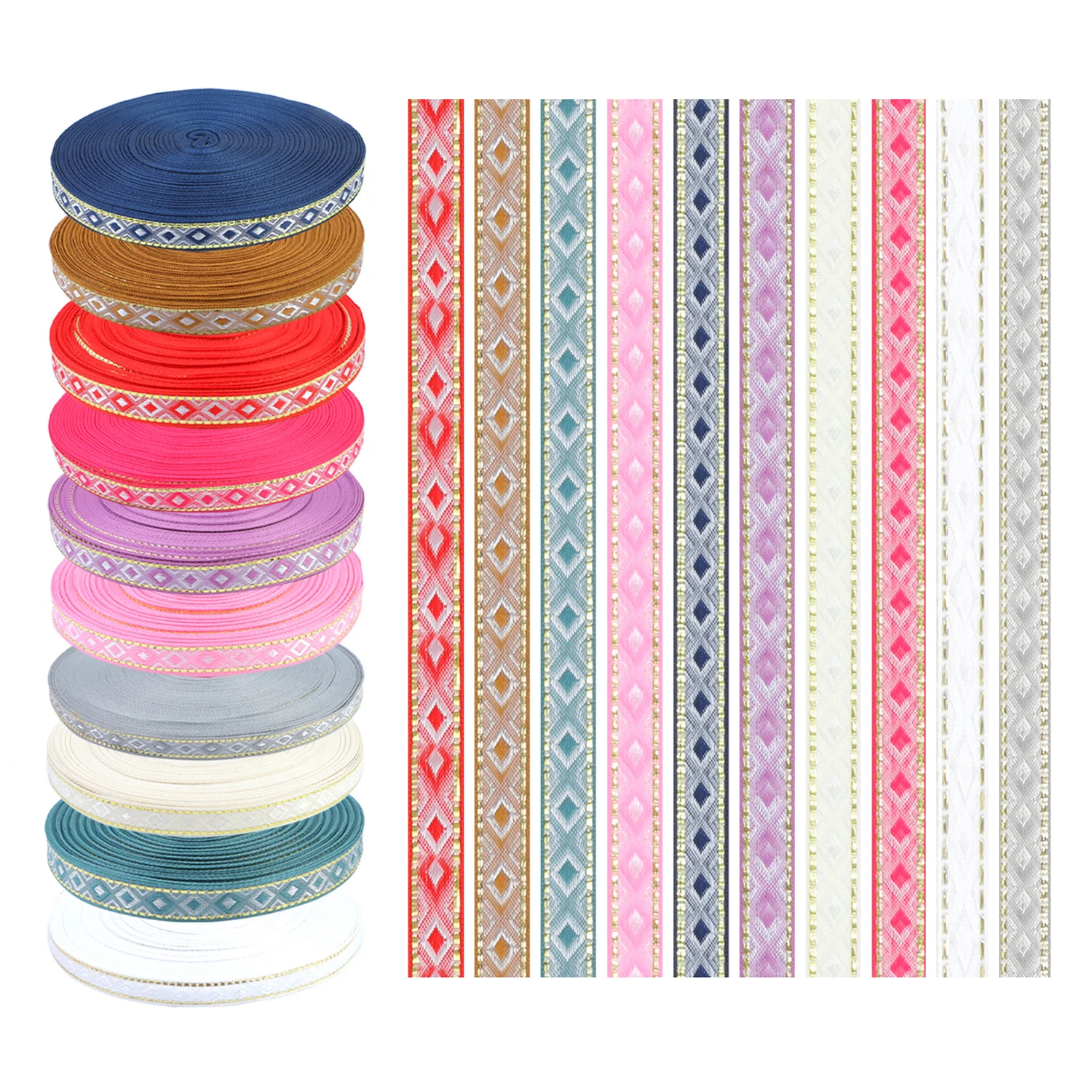 Raute Band Trim 3 Yards Geometrie Band Vintage Trim für Geschenk verpackung DIY Scrap booking Party Dekoration Handwerk