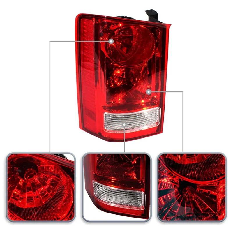 

Halogen Tail Light Lamp Assembly With Bulb Fit For Honda Pilot 2009 - 2015