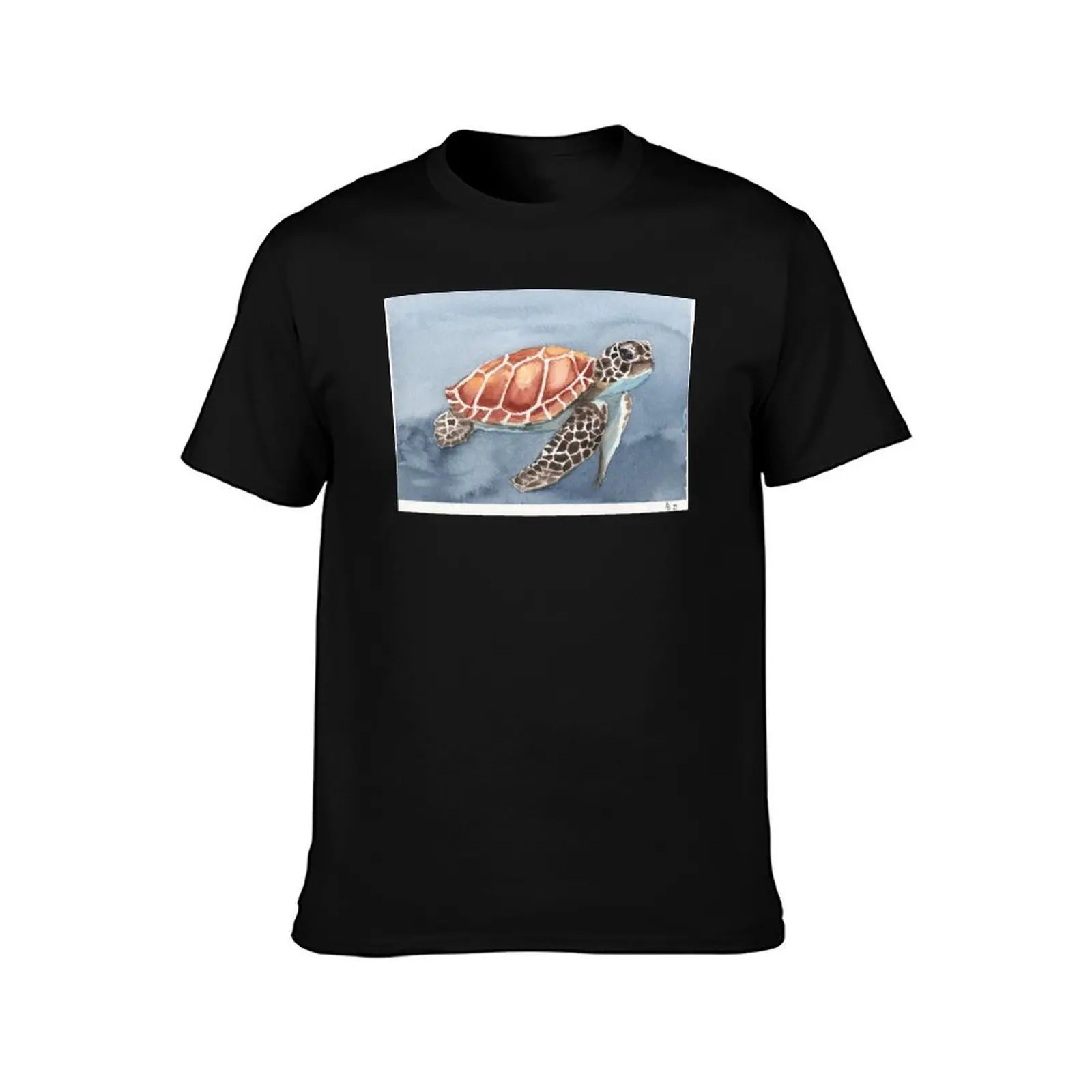 The Swimmer T-Shirt Summer Casual Cotton Tee Oversized Streetwear Tops Vintage Graphic Print Loose Fit Short Sleeve
