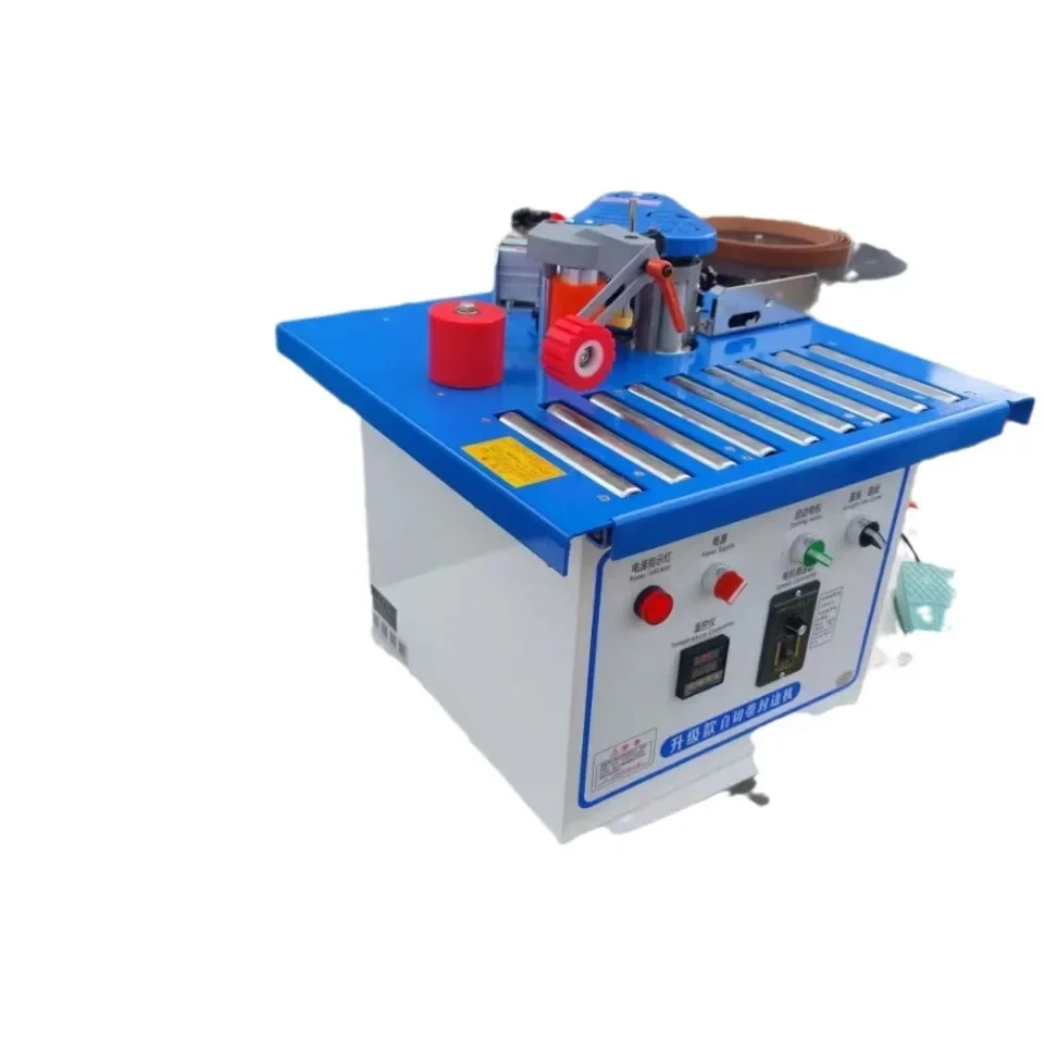 Pulley automatic broken belt edge banding machine Small home improvement curved linear dual-purpose edge banding machine