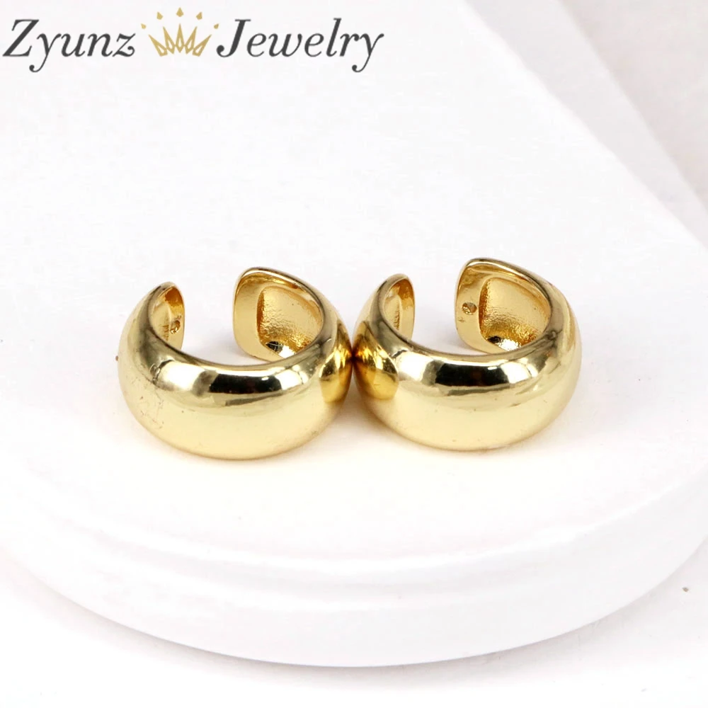 5Pairs, Vintage Zircon Gold Color Ear Cuff Non-Piercing Ear Clips Fake Cartilage Earrings Clip Earrings For Women Men Jewelry