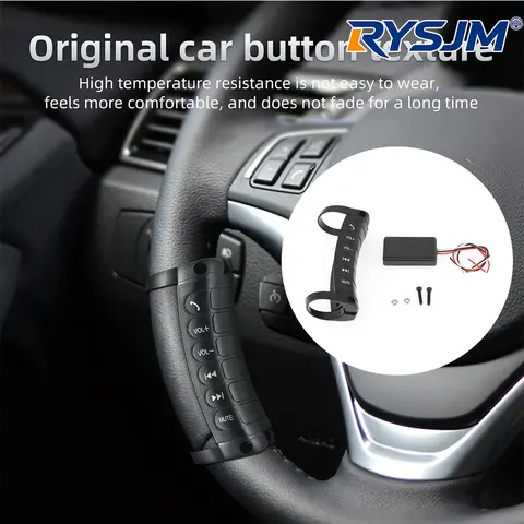 Multi-function DVD Button Steering Wheel Button Remote Control Universal Wireless Car Steering Wheel Switch for Car Navigation