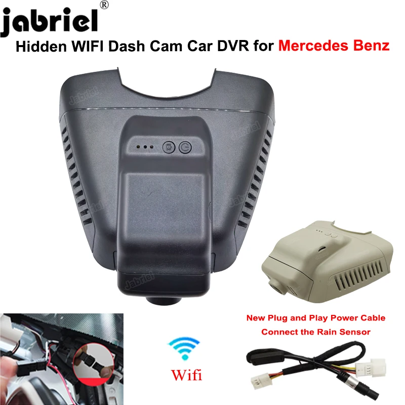 Jabriel HD 1080P Wifi Plug and Play Dash Cam for Mercedes Benz C Class w203 w204 for Mercedes Benz E Class w211 w212 GLK X204