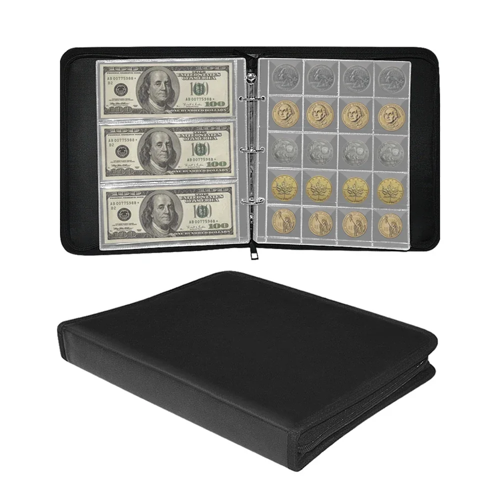 Storage Box Favorites Fireproof Waterproof Clips Coin Collection Book Commemoration Ancient Coin Collecting Rack Large Capacity