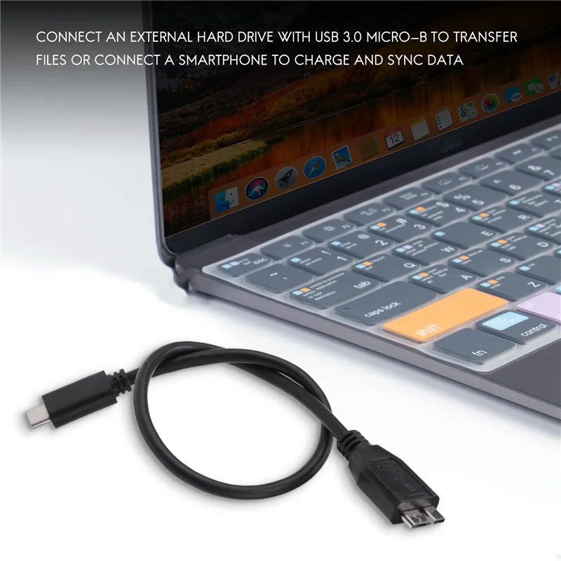 Festplatten kabel, USB 3.0 Typ-C-Stecker auf USB 3.0 Micro-B-Stecker Datenkabel für Tablet-Telefon