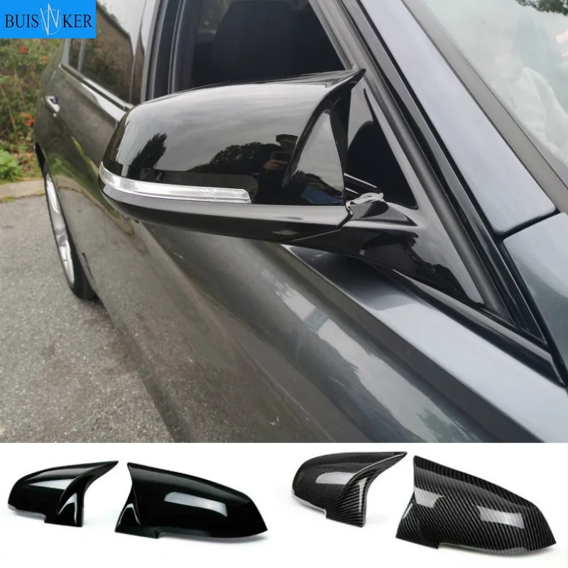 For BMW 1 2 3 4 Series F20 F30 F31 F32 F36 2012 - UP 320i 328i 330d 335i M3 M4 Look Replacement style Carbon Fiber Mirror Cover