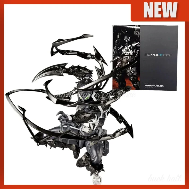 Venom Revoltech Amazing Yamaguchi Figures Agent Venom Anime Figure Model Eugene Thompson Revoltech Amazing Fantasy Figure Gifts