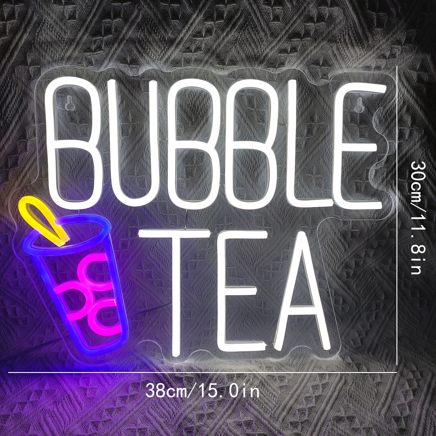 Bubble Tea Neon Led Sign Milk Tea Room Decor Logo luci dimmerabili Business Cafe Shop Bar decorazione della parete lampada al Neon alimentata