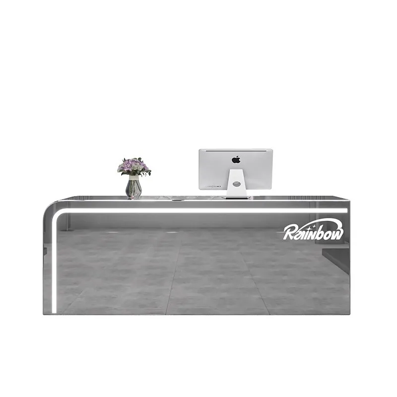 

Простой современный магазин одежды, касса, парикмахерская, модный брендовый магазин, бар из нержавеющей стали