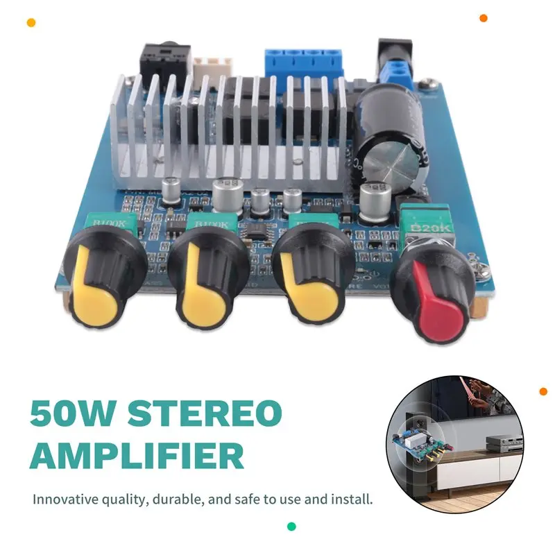 AA84 TPA3116 Digital Sound Amplifier 50Wx2 Power Amplifier Board Hifi Amplificador Stereo Home Audio Amp