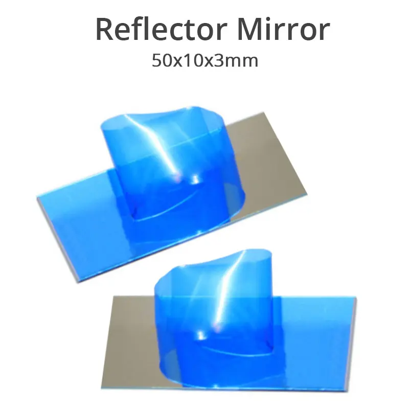 1pcs First Reflecting Surface Reflector Square Optical Front Surface Mirror DIY Scanner Projector Mirror Accessories 50x10x3mm