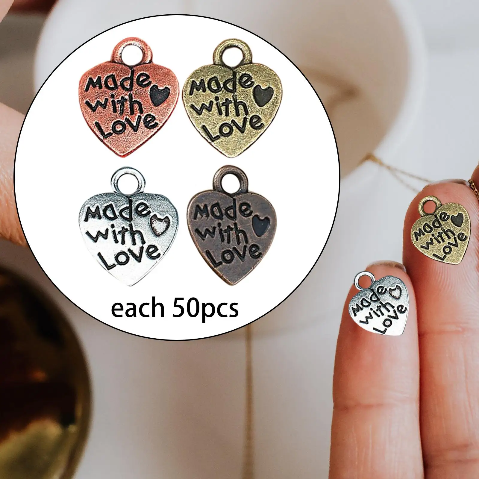 200 Pieces Charms Pendants Gift for Jewelry Making Earring Bracelets image 4