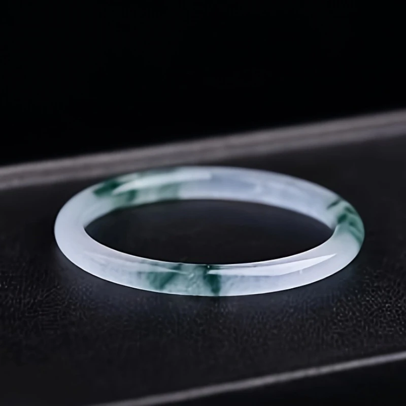 

New Natural High Ice Quartzite Jade Thin Strip Bracelet, Small and Fashionable Model