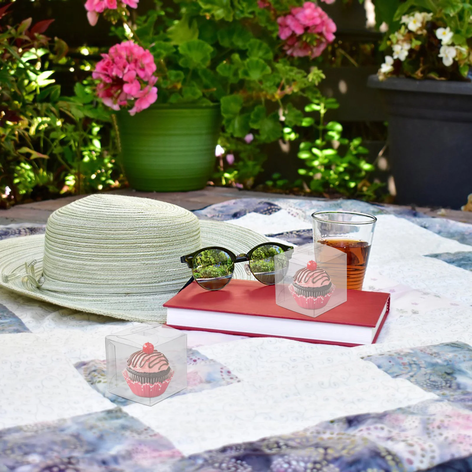 

10 pcs Plastic Packaging Boxes 4X4X4Cm Clear Pvc Box For Candy Cupcake Chocolate Gift Wedding Party Favor Diy Treats Storage