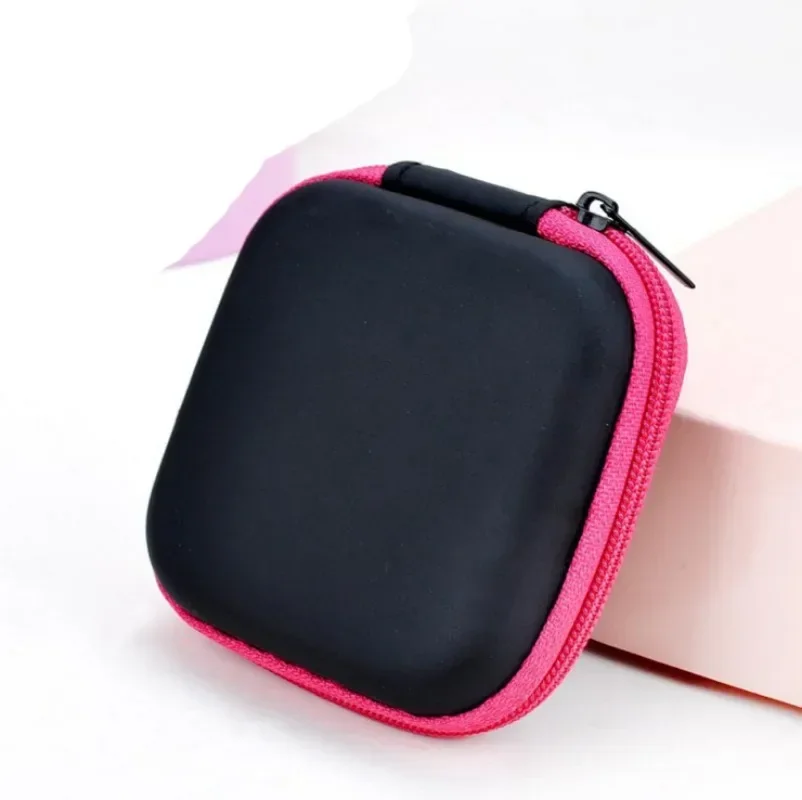 Bolsas cuadradas para monedas, tarjeta para auriculares de viaje, Cable USB, bolsas de almacenamiento para línea de datos de teléfono, organizador de embalaje de equipaje, accesorios, caja para llaves