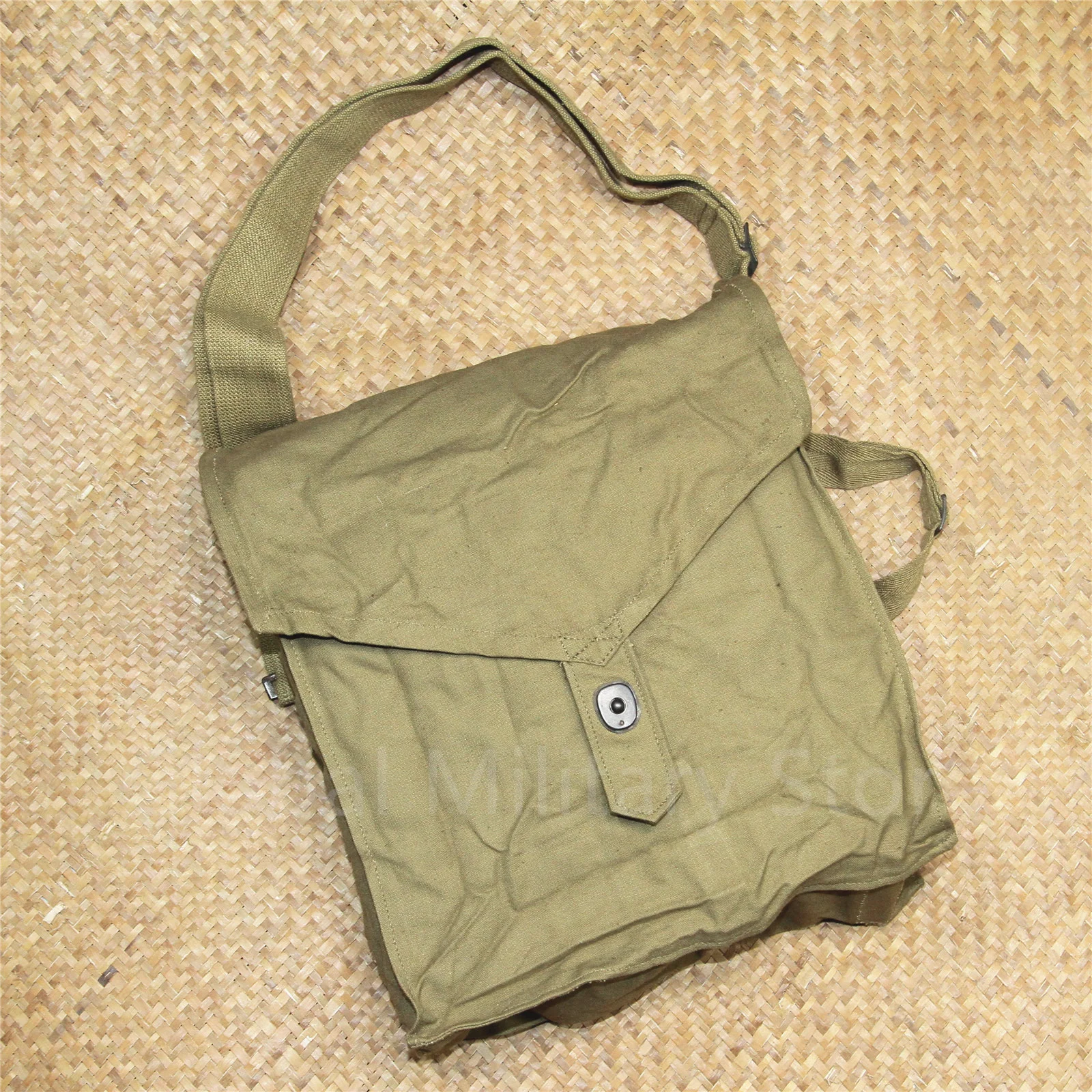 Original Vintage Chinese Military Surplus Type 59 Gas Mask Bag For GP-5、PMG、SHMS Soviet Russian USSR Shoulder Messenger Bag