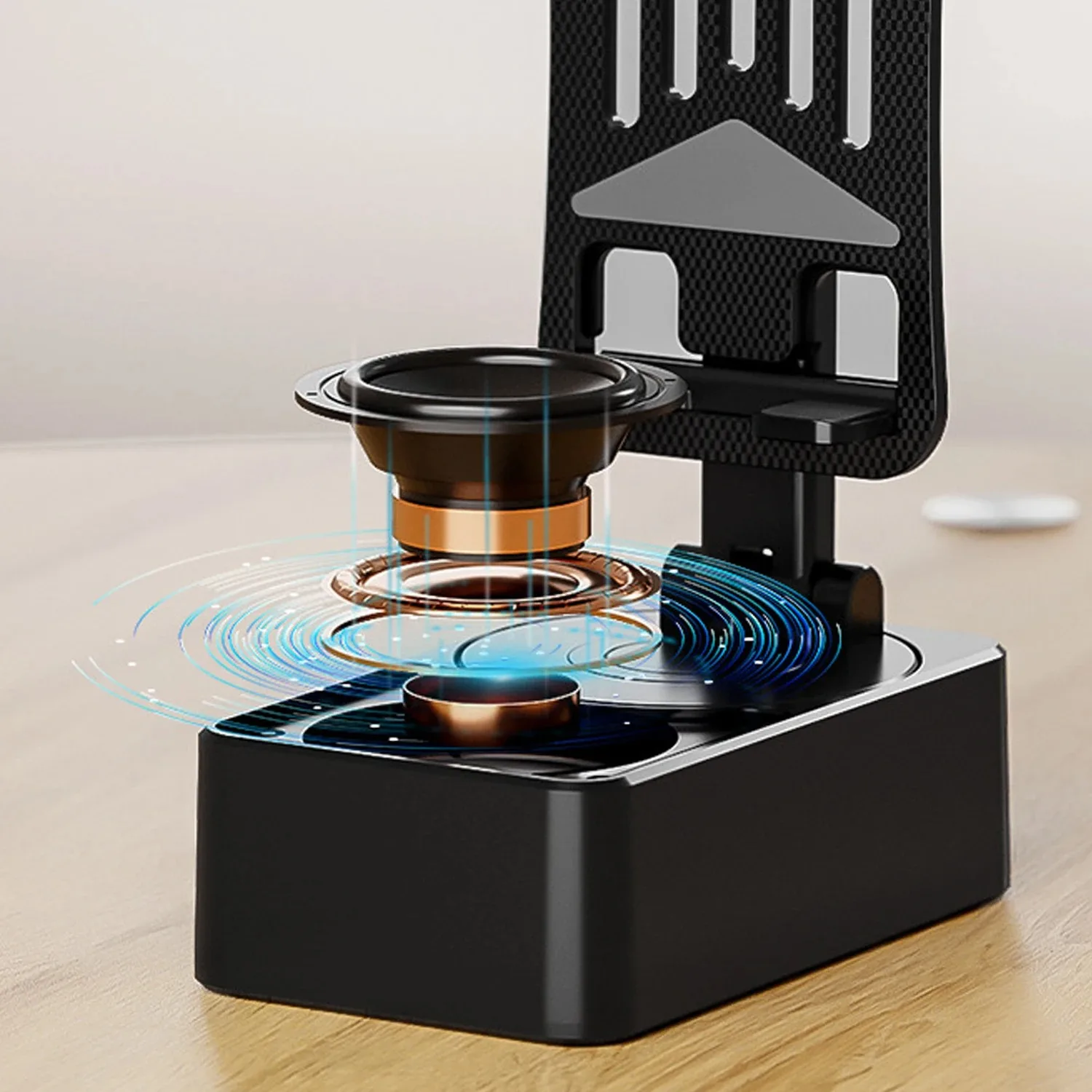 3 In 1 Bluetooth Desktop Mobile Phone Holder Mount Multi-Function Folding Rotatable Bracket Call Speaker Audio Power Bank